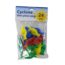24pc Cyclone Clothes Pegs
